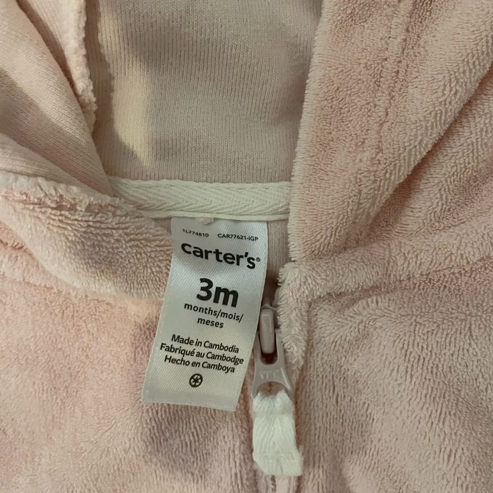 Carters Baby 3M Zip up Sweater Jacket.